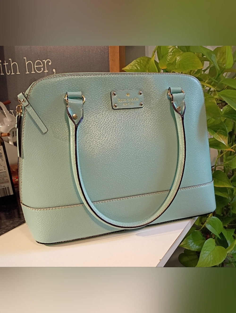 kate spade Mint Green Leather Satchel